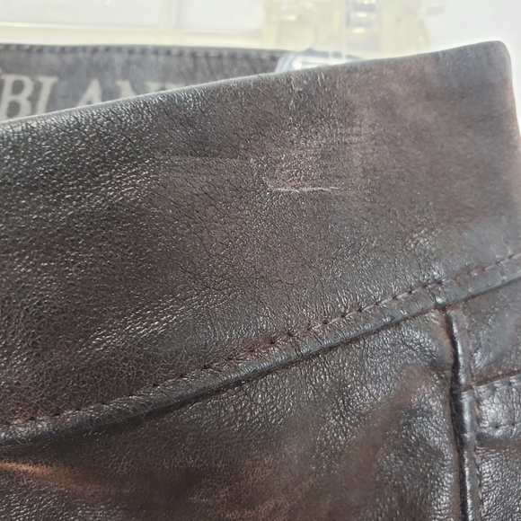 Blank NYC Vegan / Faux Leather Dark Brown Skinny Pants Size 26 - Picture 16 of 16